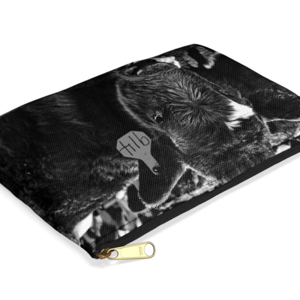 Cow picture larger size cosmetics pouch - Picture 3 of 4
